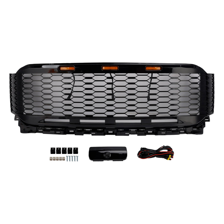 2021-2023 フォード F150 ラプター用交換用 ABS フロントバンパーグリル（LED付き）
