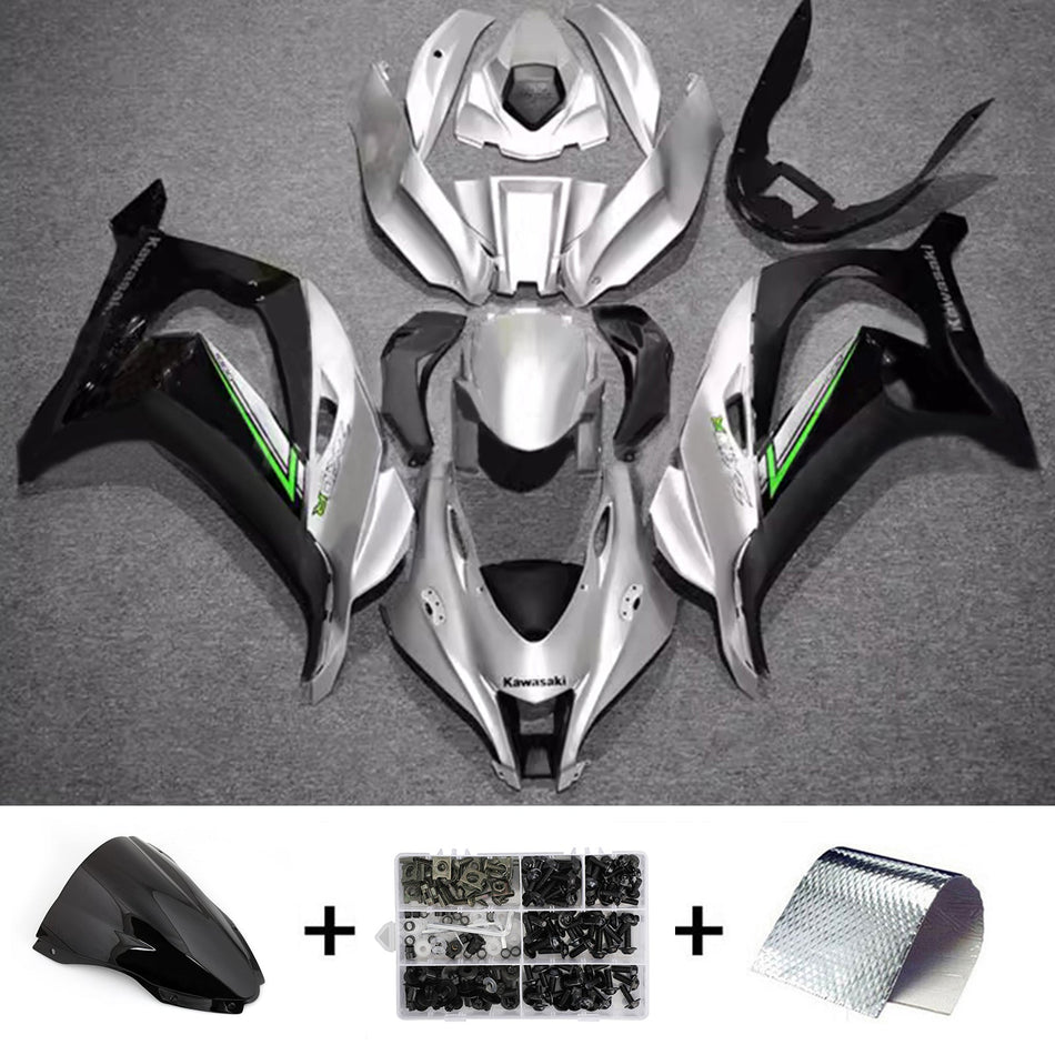 インジェクションフェアリングキット ボディワーク プラスチック ABS カワサキ ZX10R 2016-2020 に適合