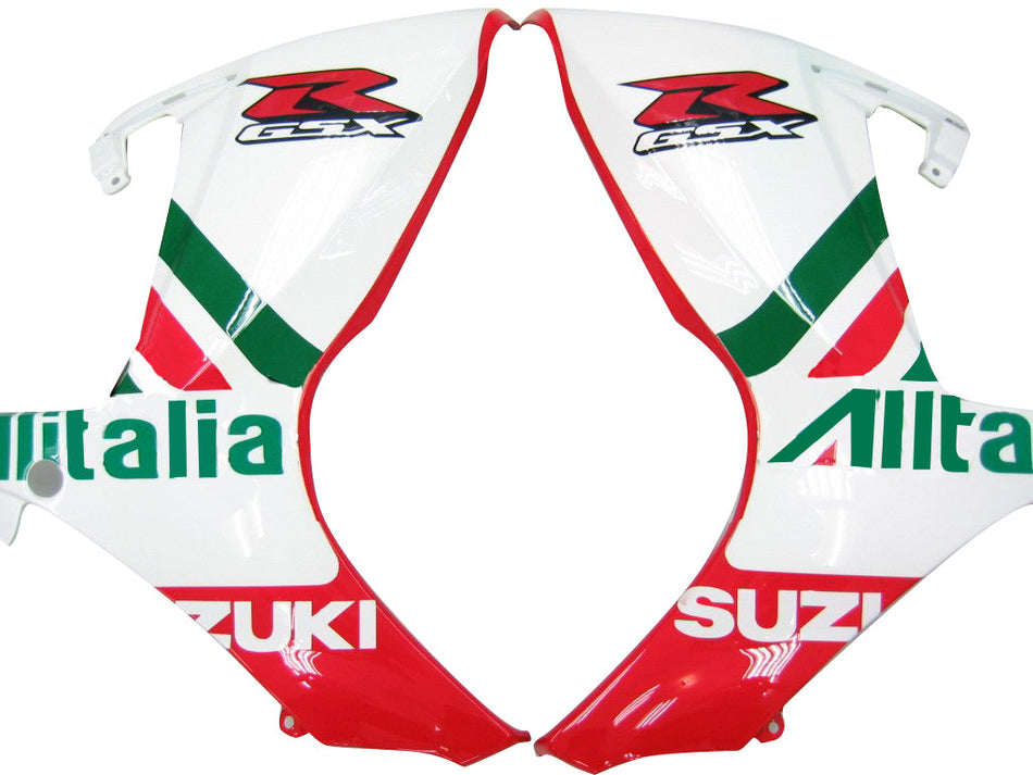 2006-2007 スズキ GSXR 600 750 ホワイト レッド グリーン アリタリア レーシング フェアリング ジェネリック
