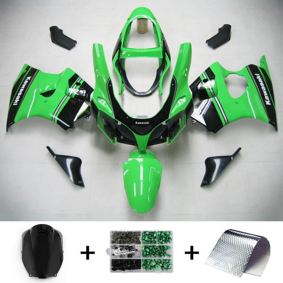 2000-2002 カワサキ ZX6R 636 カワサキ ZZR600 2005-2008 Amotopart インジェクションフェアリングキット ボディワーク プラスチック ABS #101