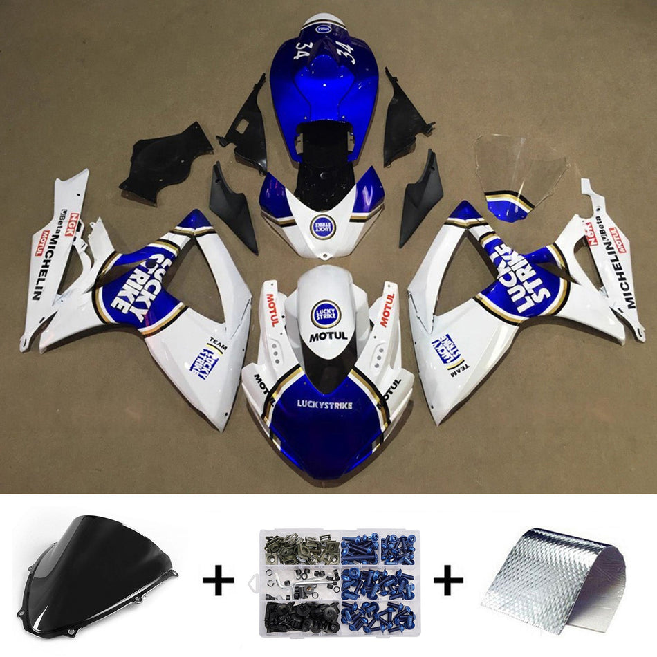 スズキ GSXR 600/750 2006-2007 K6 用 インジェクションフェアリングキット ボディワーク プラスチック ABS