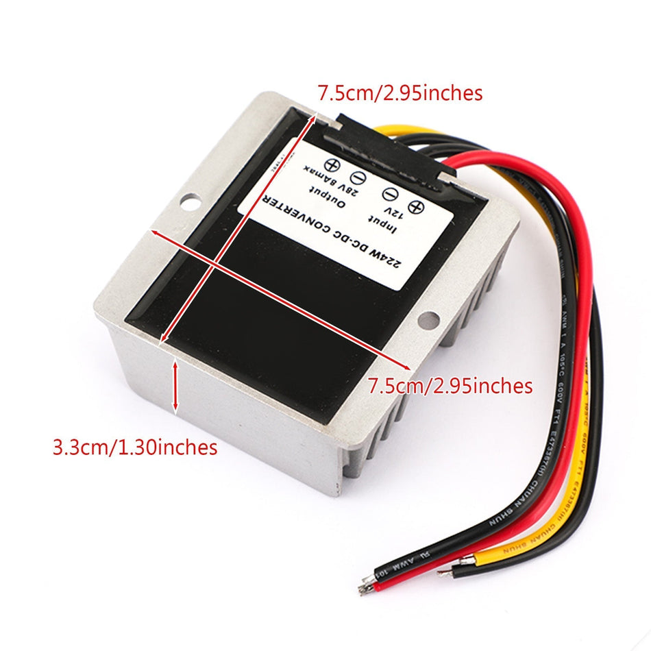 12V ～ 28V 8A DC-DC 昇圧ステップアップ電源コンバータ電圧レギュレータモジュール