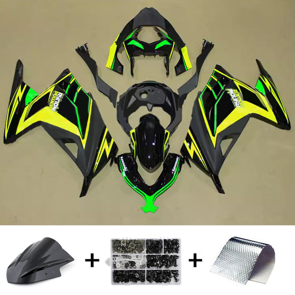 インジェクションフェアリングキット ボディワーク プラスチック ABS カワサキ EX300 Ninja300 2013-2024 に適合