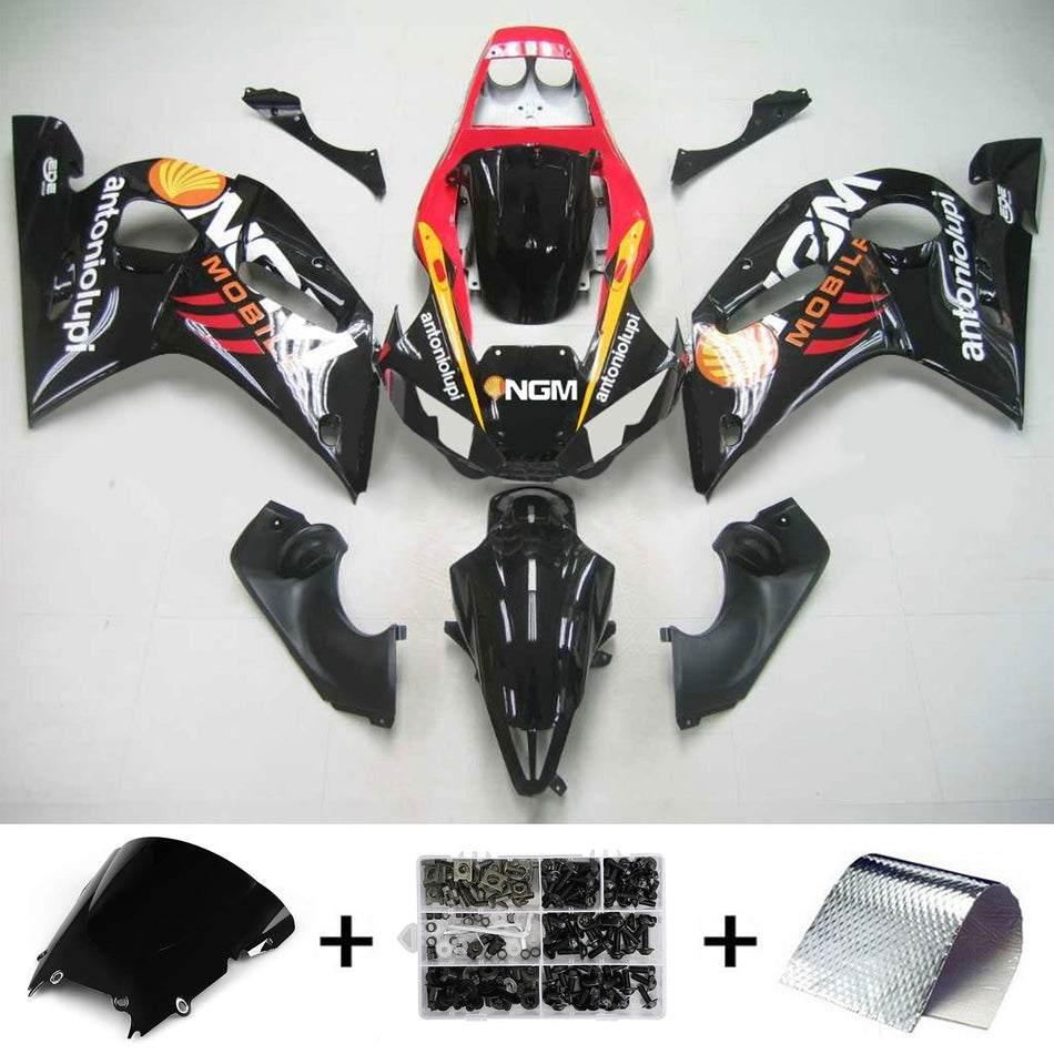 1998-2002 ヤマハ YZF 600 R6 インジェクションフェアリングキット ボディワーク プラスチック ABS #121