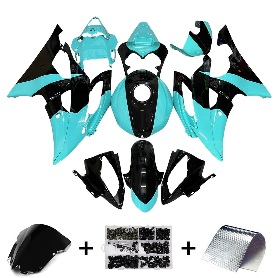 インジェクションフェアリングキット ボディワーク プラスチック ABS ヤマハ YZFR6 YZF-R6 2008-2016用