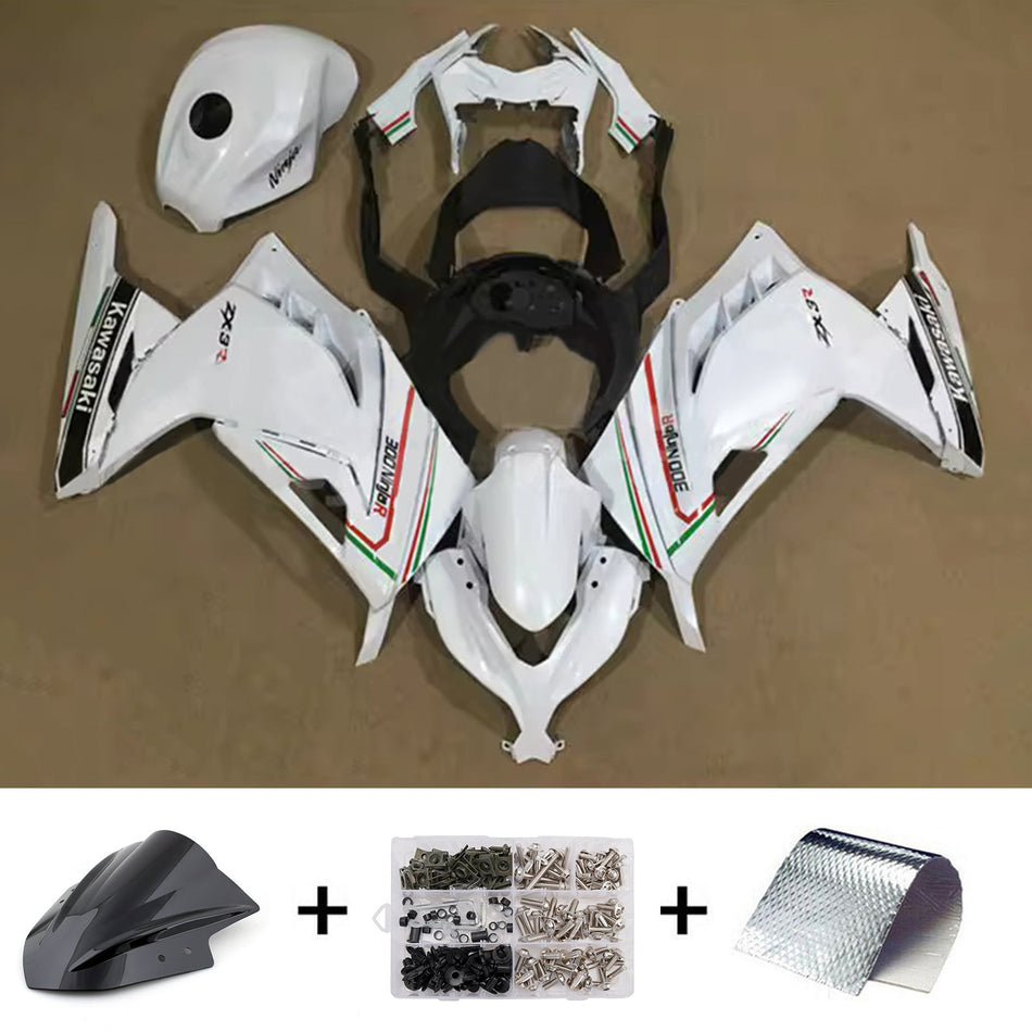 インジェクションフェアリングキット ボディワーク プラスチック ABS カワサキ EX300 Ninja300 2013-2024 に適合