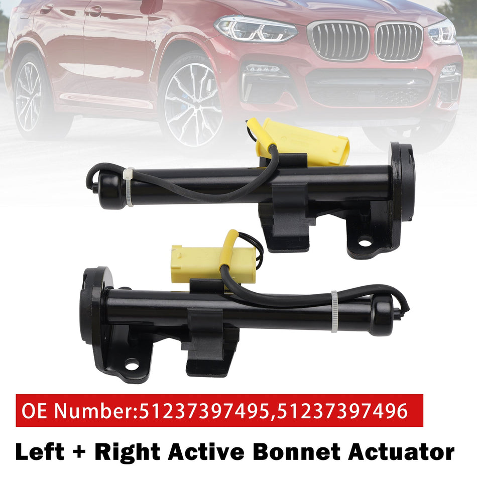 左+右アクティブボンネットアクチュエーター 51237397495 BMW X3 G01 X4 G02 2017-2020用
