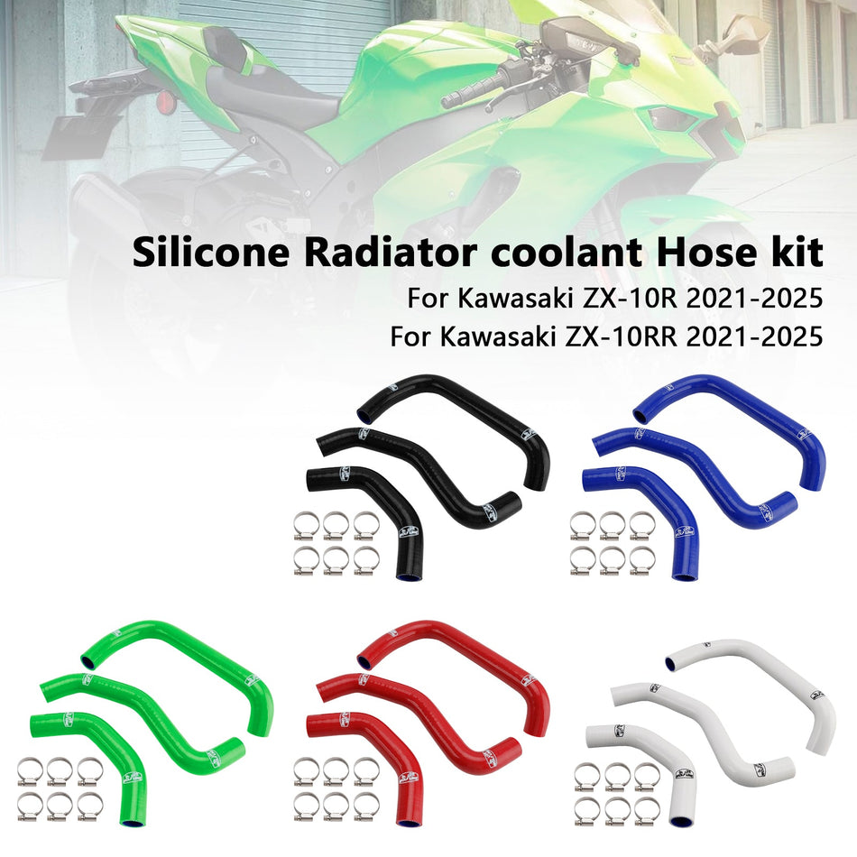 2021-2025 カワサキ ZX10R ZX-10RR シリコンラジエータークーラントホース