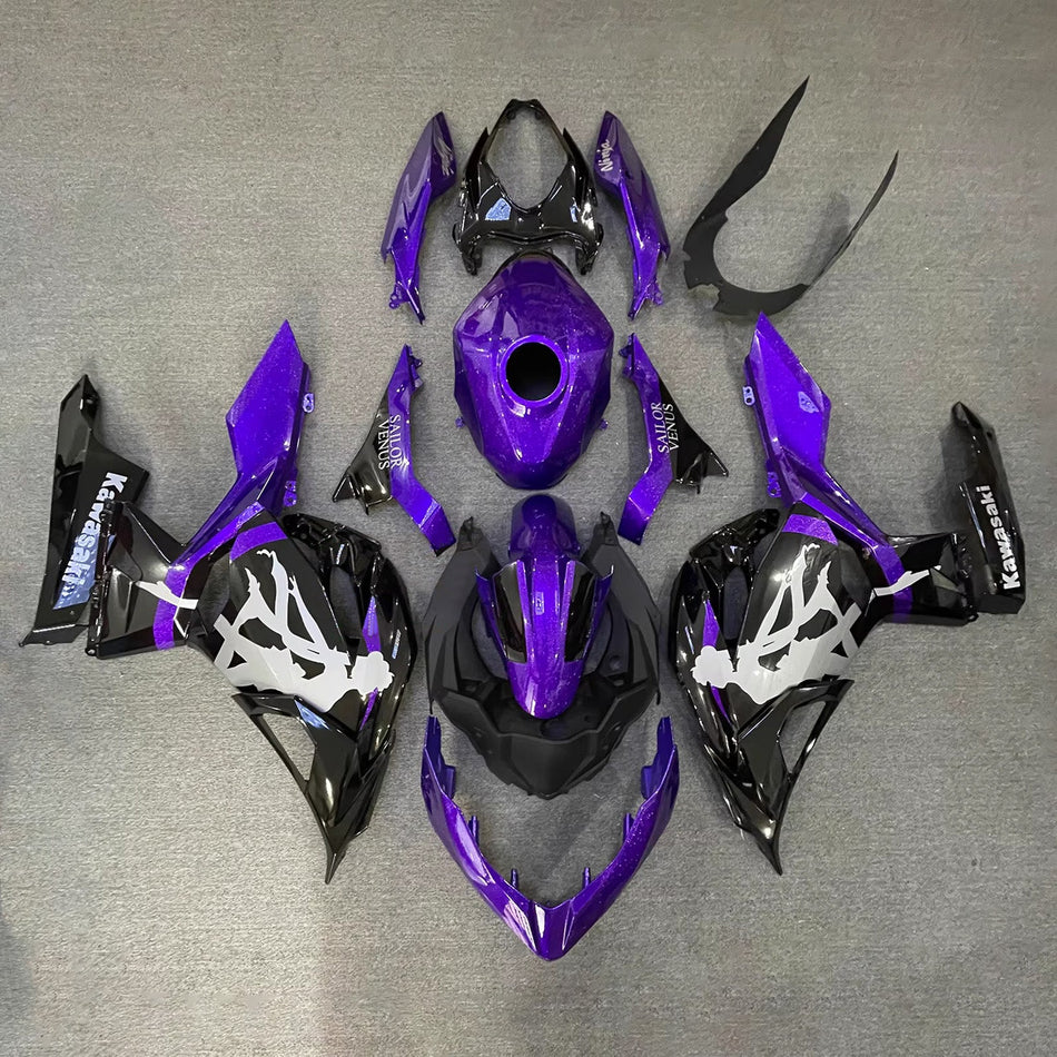 インジェクションフェアリングキット ボディワーク プラスチック ABS カワサキ EX400 Ninja400 2018-2024 に適合