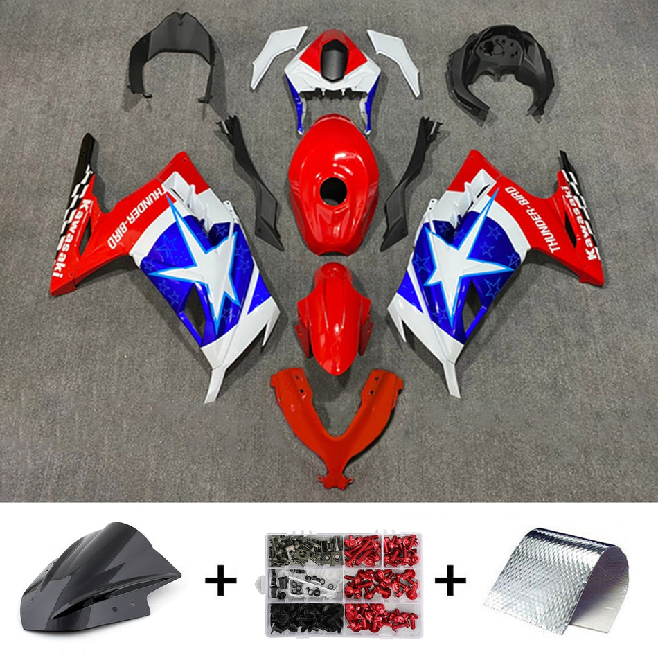 2013-2024 カワサキ EX300/Ninja300 インジェクションフェアリングキット ボディワーク プラスチック ABS