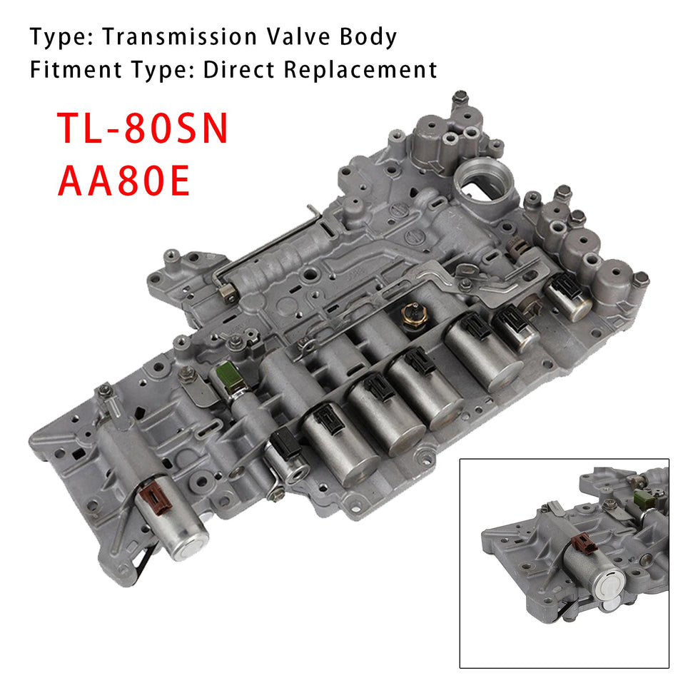 トランスミッションバルブボディ TL-80SN AA80E レクサス GS460 IS LS460/LS460用