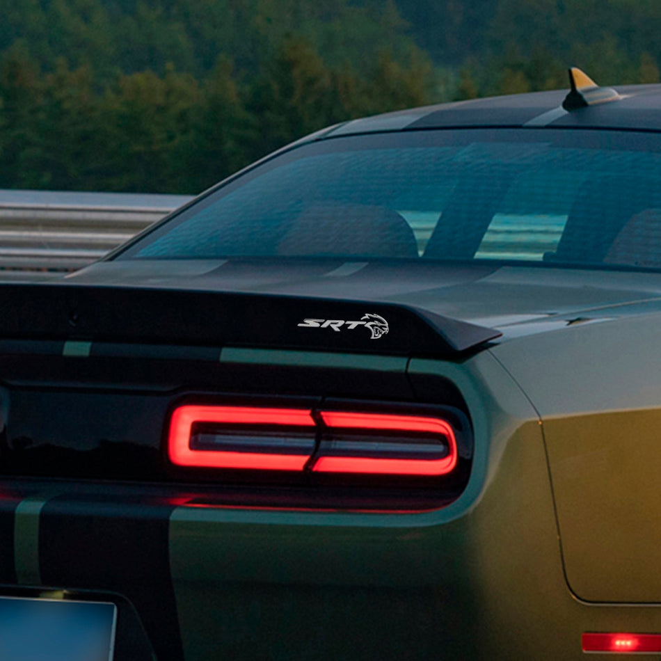 リアテールゲート SRT ヘルキャット デカール エンブレム チャレンジャー トランクリッド バッジ用