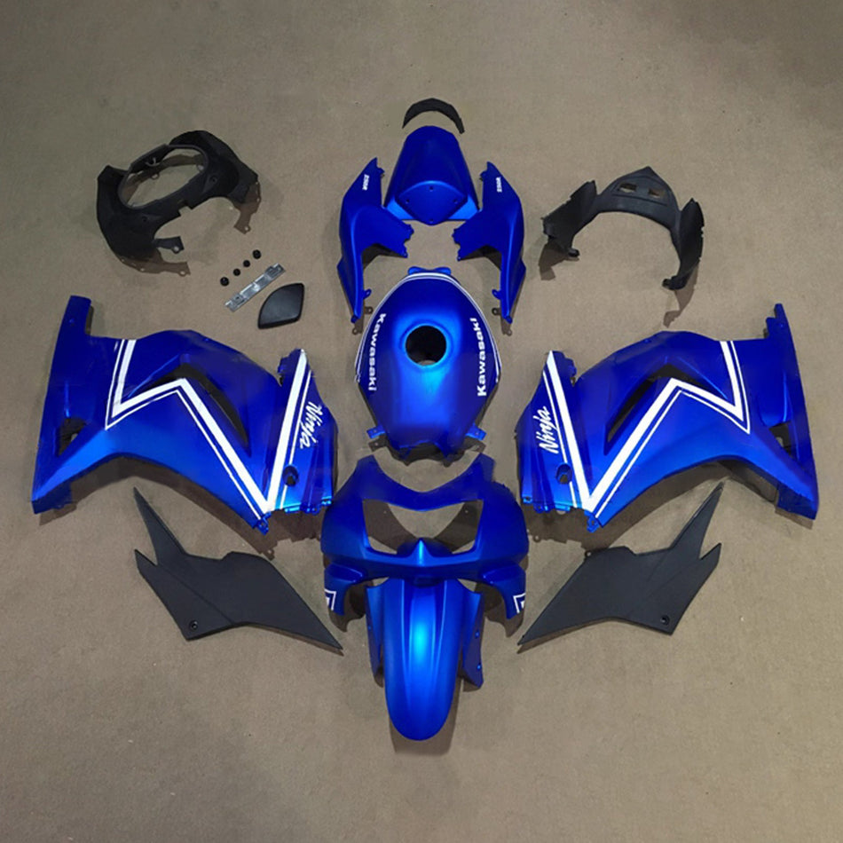 インジェクションフェアリングキット ボディワーク プラスチック ABS カワサキ EX250 Ninja250R 2008-2012 に適合