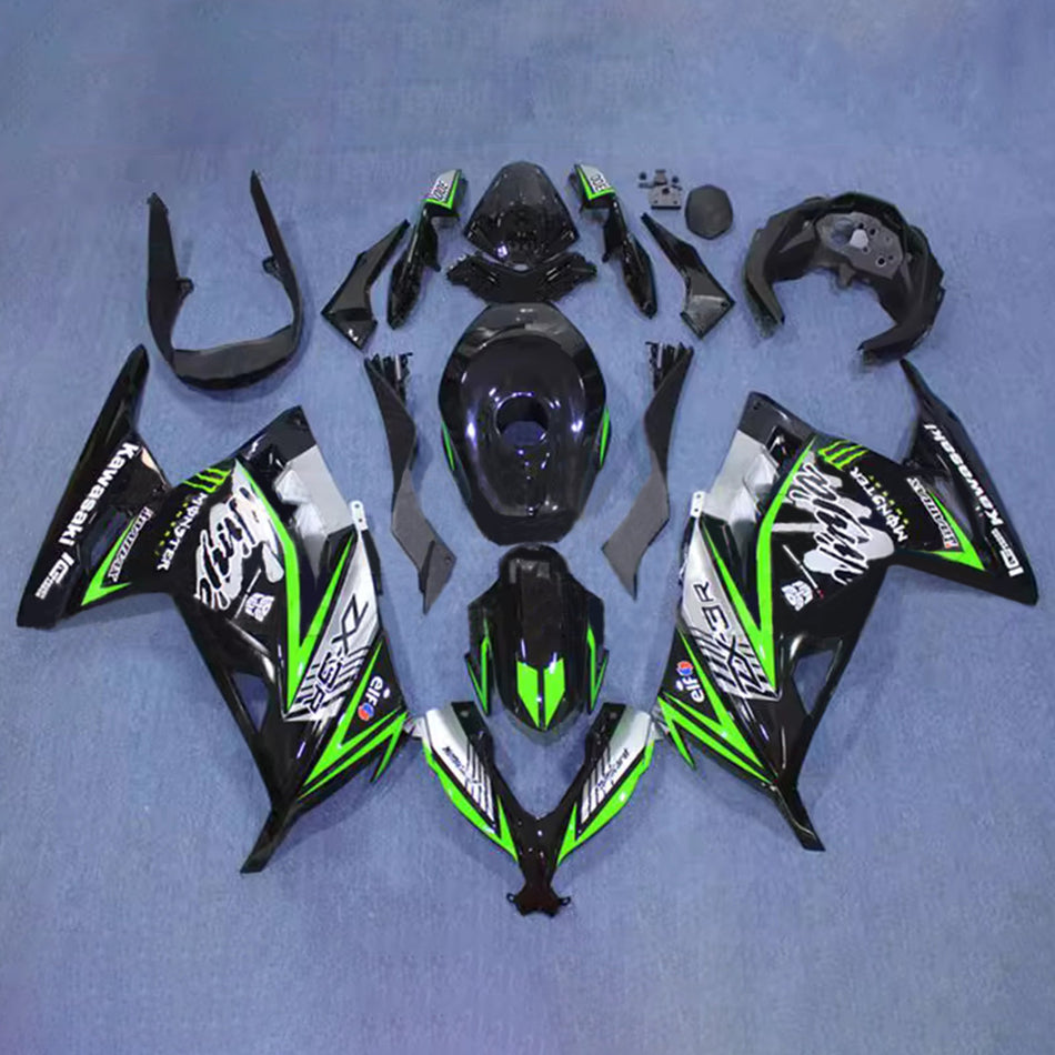 インジェクションフェアリングキット ボディワーク プラスチック ABS カワサキ EX300 Ninja300 2013-2024 に適合
