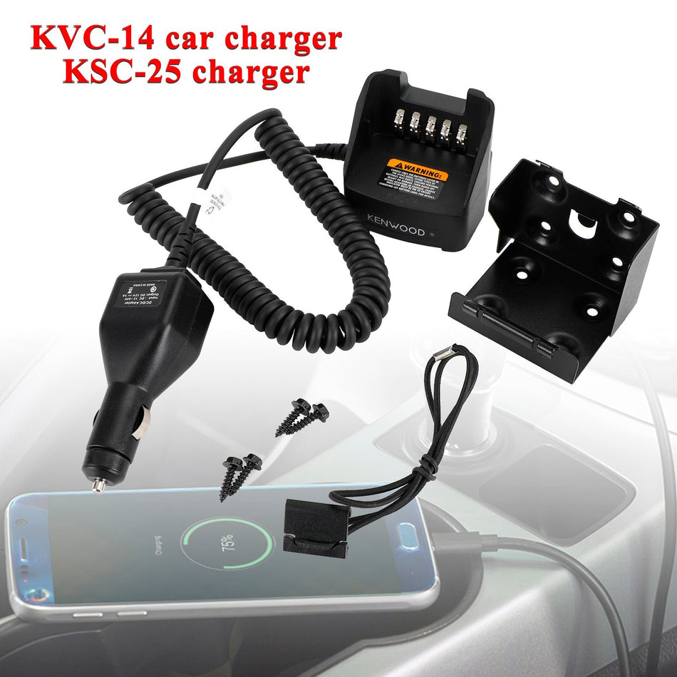 12-24V カーバッテリー充電器 KVC-14 TK2100 K2140 K2148 K2160 K3178 ラジオ用