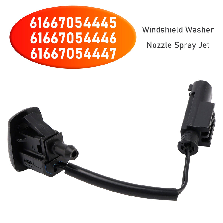 BMW M6 E63 E64 630i 635d 645Ci 650i フロントガラスウォッシャーノズルスプレージェット 61667054445