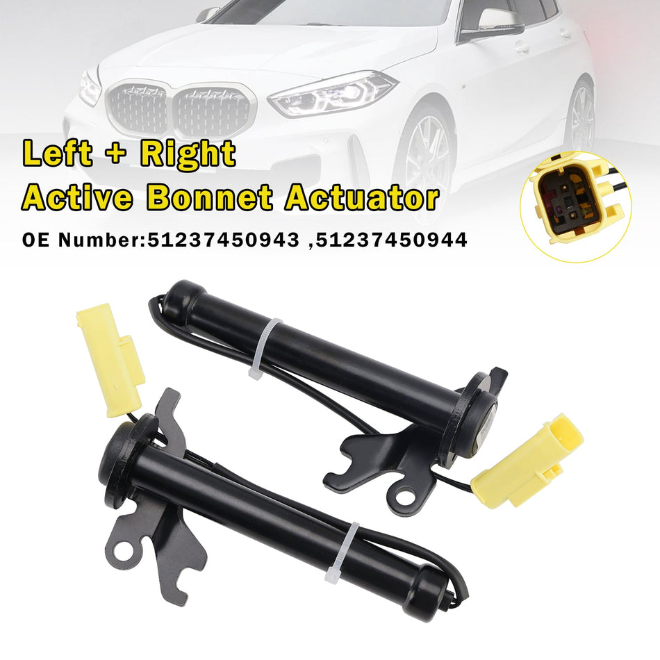 左右アクティブボンネットアクチュエーター 51237450943 BMW 1シリーズ F40 F44 2019-2024用