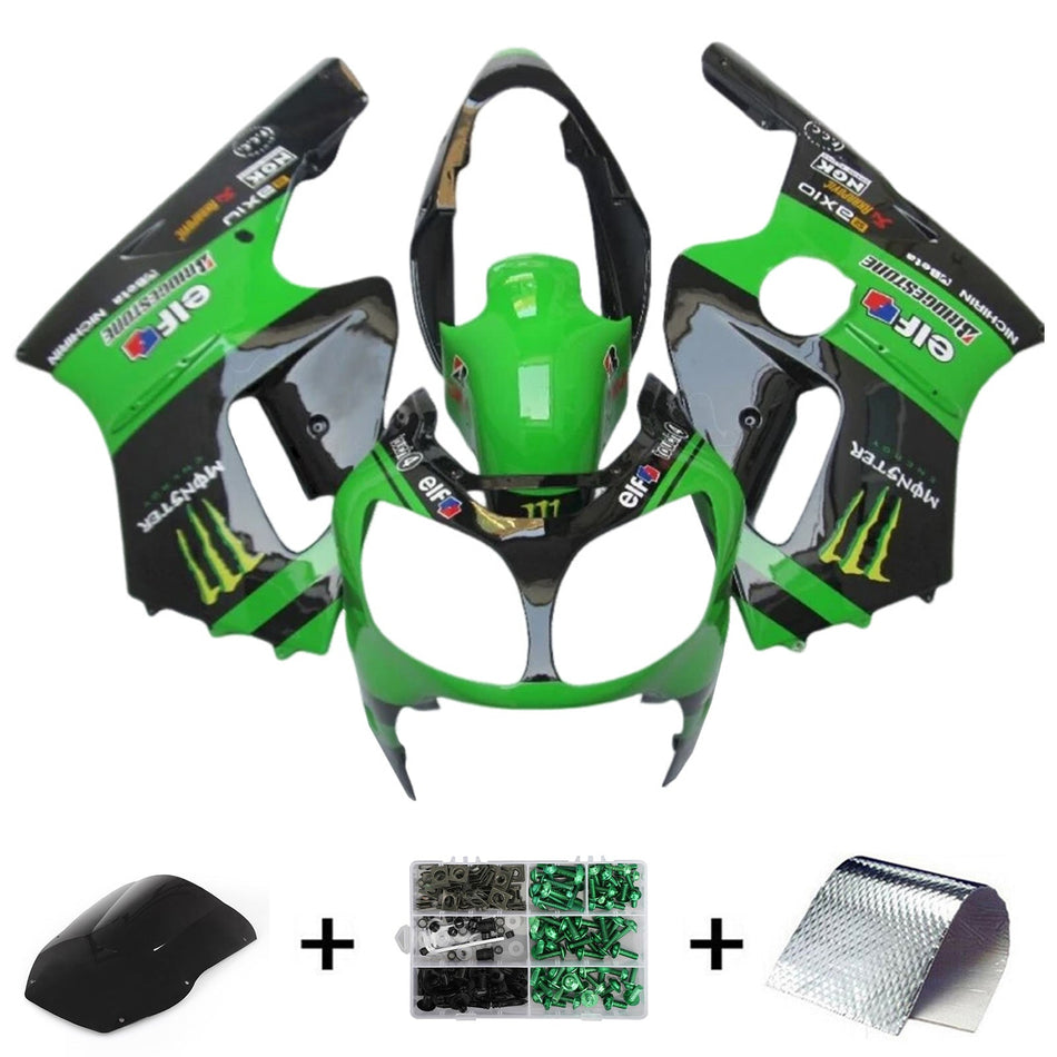 2000-2001 カワサキ ZX12R インジェクションフェアリングキット ボディワーク プラスチック ABS