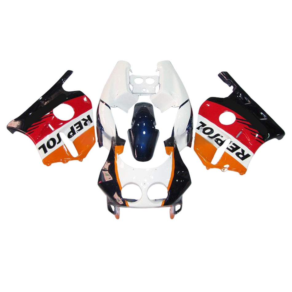インジェクションフェアリングキット ボディワーク プラスチック ABS ホンダ CBR250RR MC22 1990-1998用