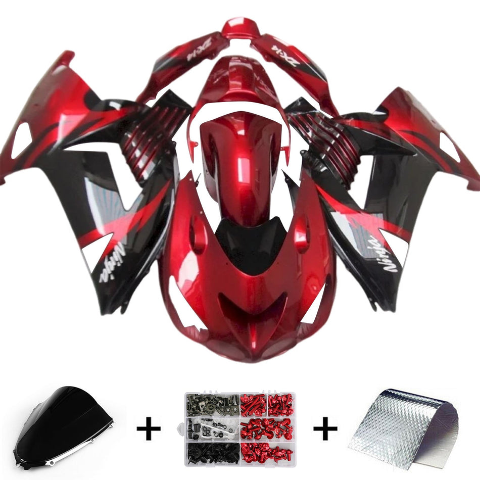 2012-2022 カワサキ ZX14R ZZR1400 インジェクションフェアリングキット ボディワーク