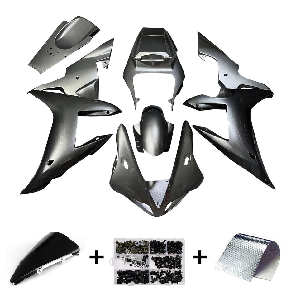 インジェクションフェアリングキット ボディワーク プラスチック ABS ヤマハ YZFR1 YZF-R1 2002-2003用
