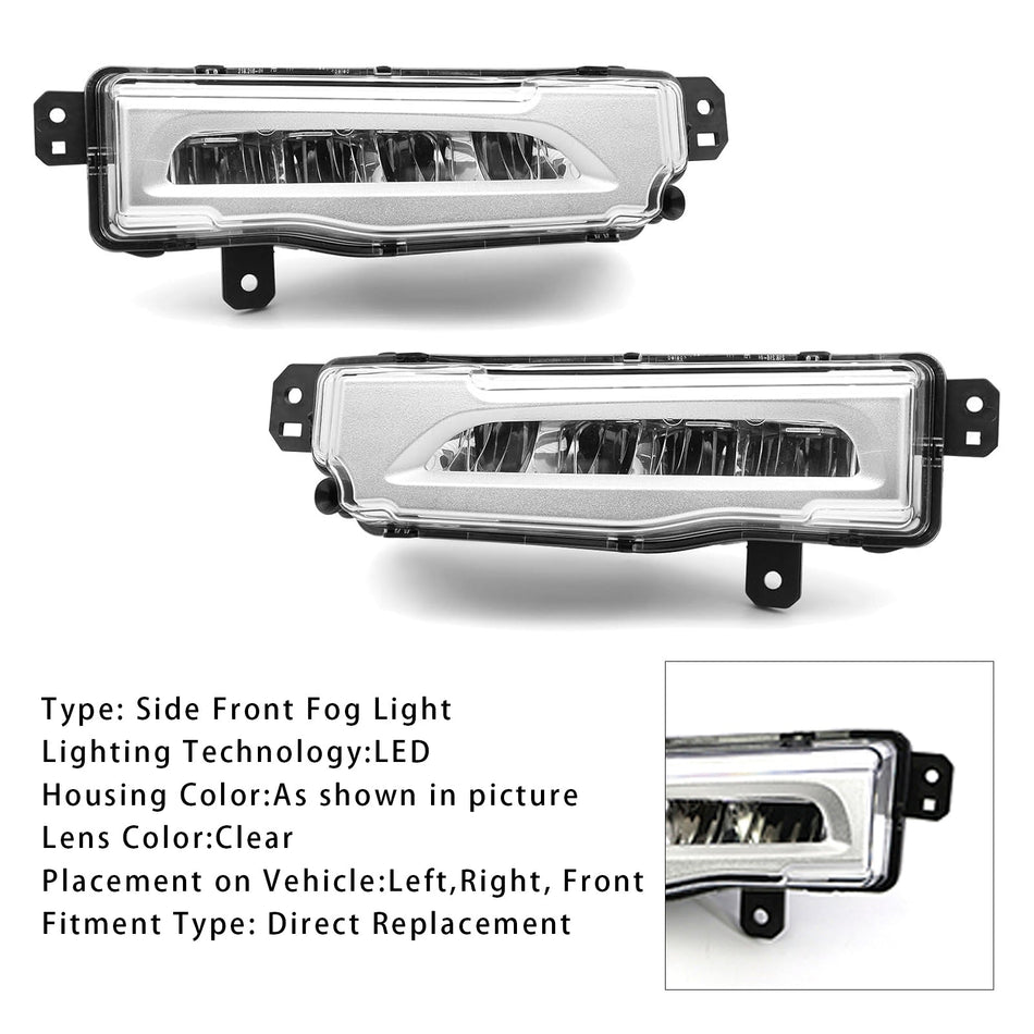 2018-2022 BMW X5 G05 ペア LED フロントバンパー フォグランプ 63177406365