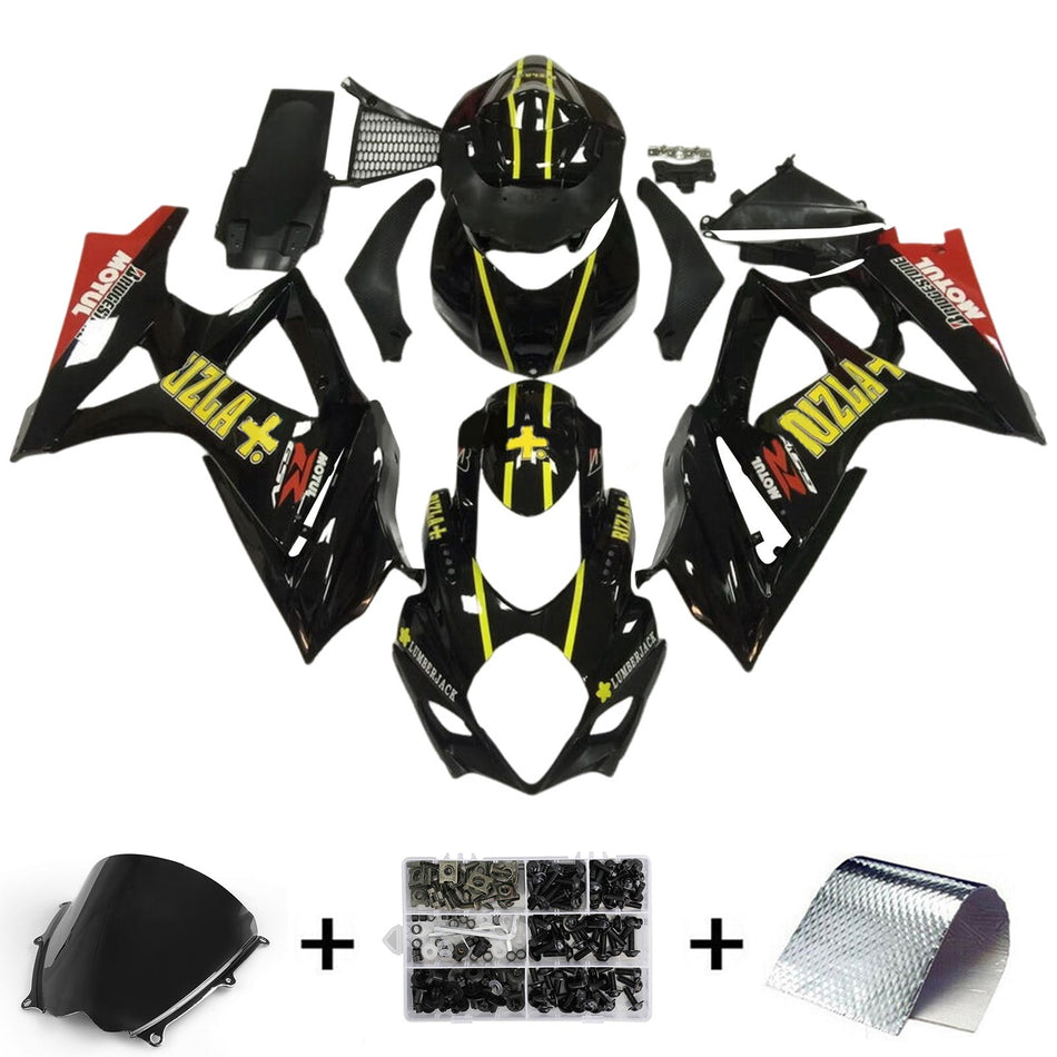 2007-2008 スズキ GSXR1000 K7 フェアリングキット ボディワーク プラスチック ABS
