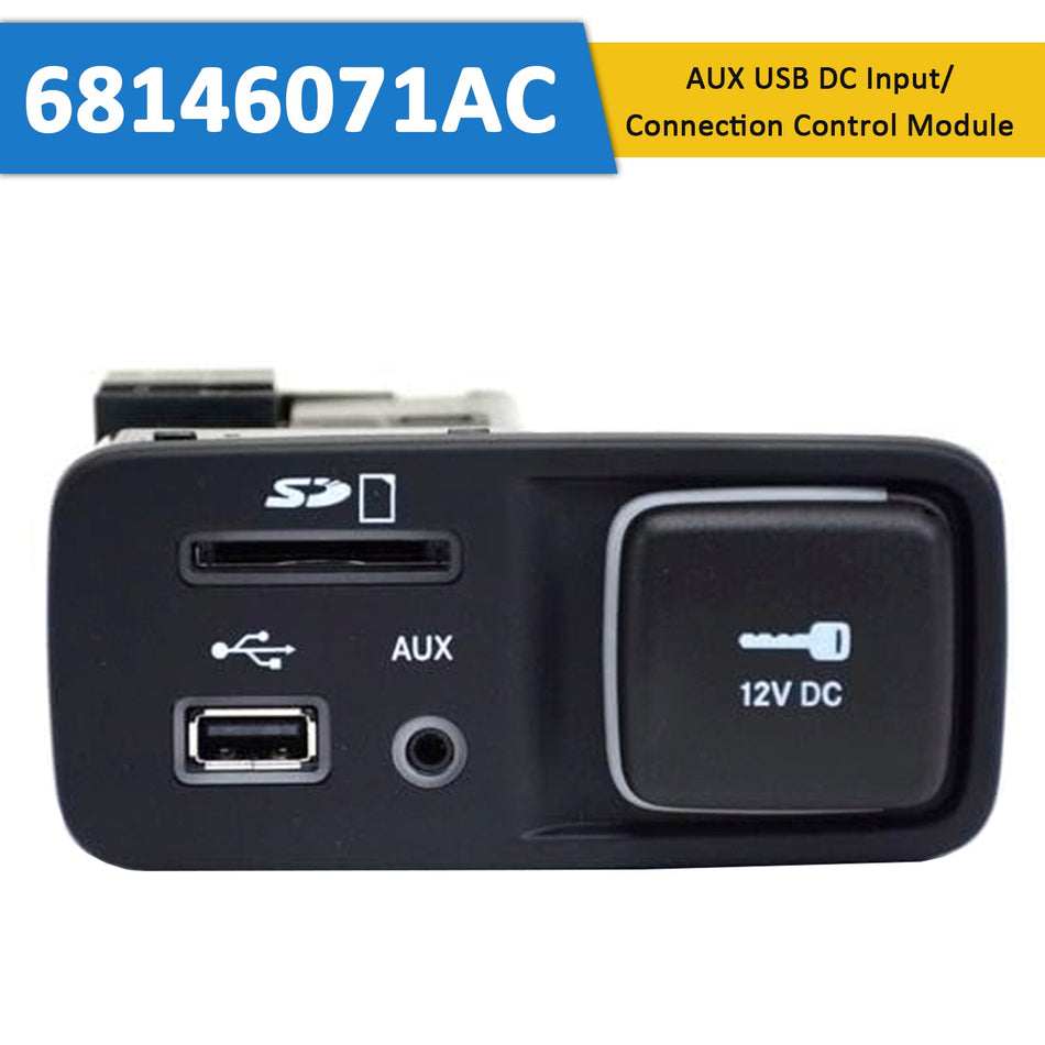 2014-2018 ジープ チェロキー AUX USB DC 入力/接続制御モジュール 68146071AC