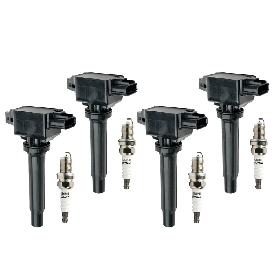 2014-2020 マツダ 3 6 CX-5 2.5L L4 4x イグニッションコイル+スパークプラグ UF656 フェデックスエクスプレス