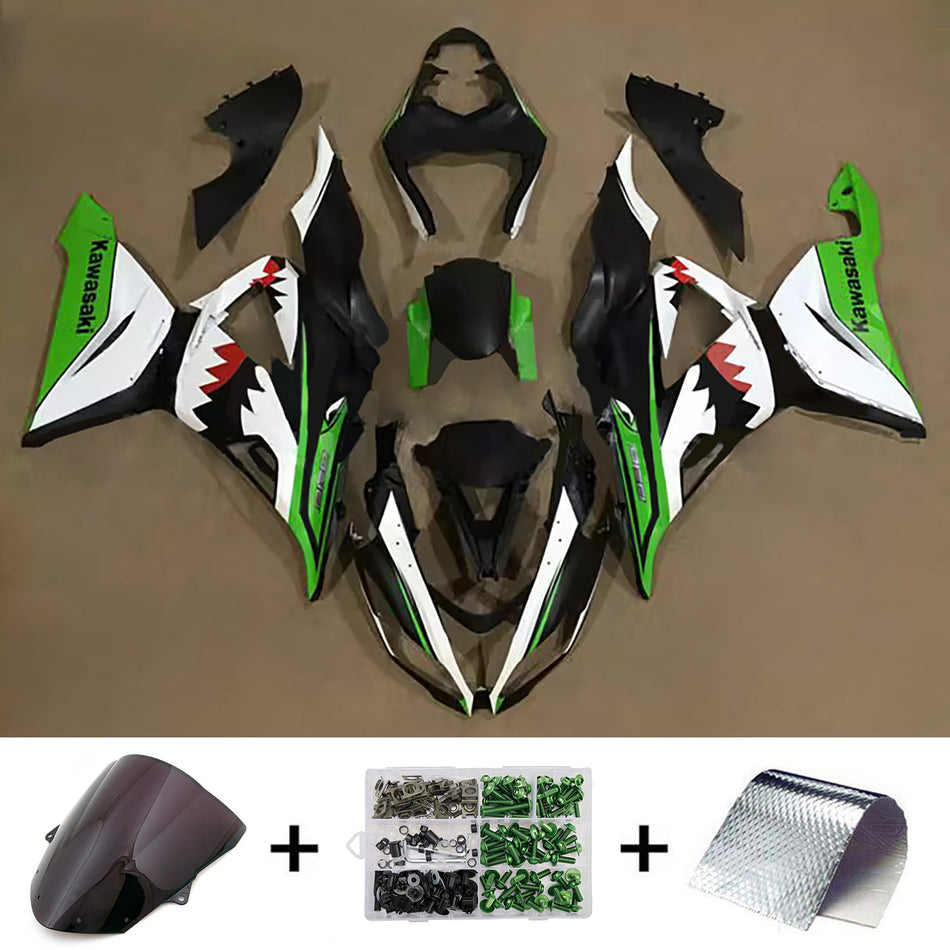 インジェクションフェアリングキット ボディワーク プラスチック ABS カワサキ ZX6R 636 2013-2018 に適合
