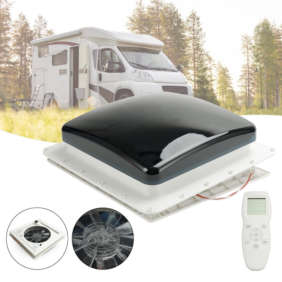 15.75インチ RV キャラバン ルーフベント RV ファン 12V スカイライト リモコン付き 10 スピード