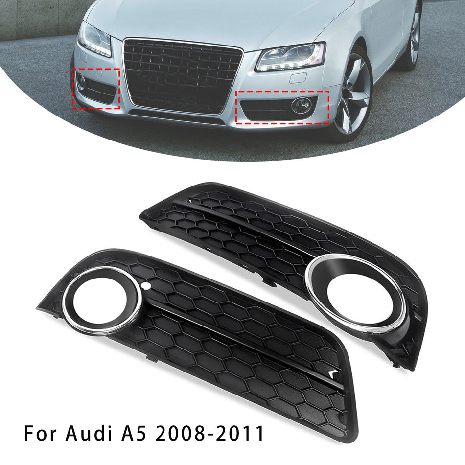 2008-2011 アウディ A5 カーフォグランプグリルペア 8T0 807 682 8T0 807 681