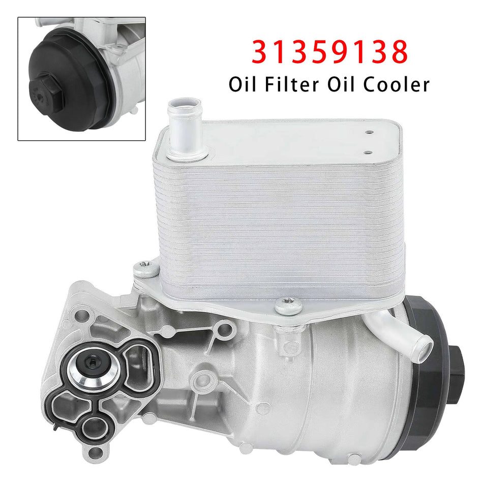 2010-2015年式ボルボXC70 L6 3.2L自然吸気エンジン用オイルフィルターハウジングオイルクーラー 31272677