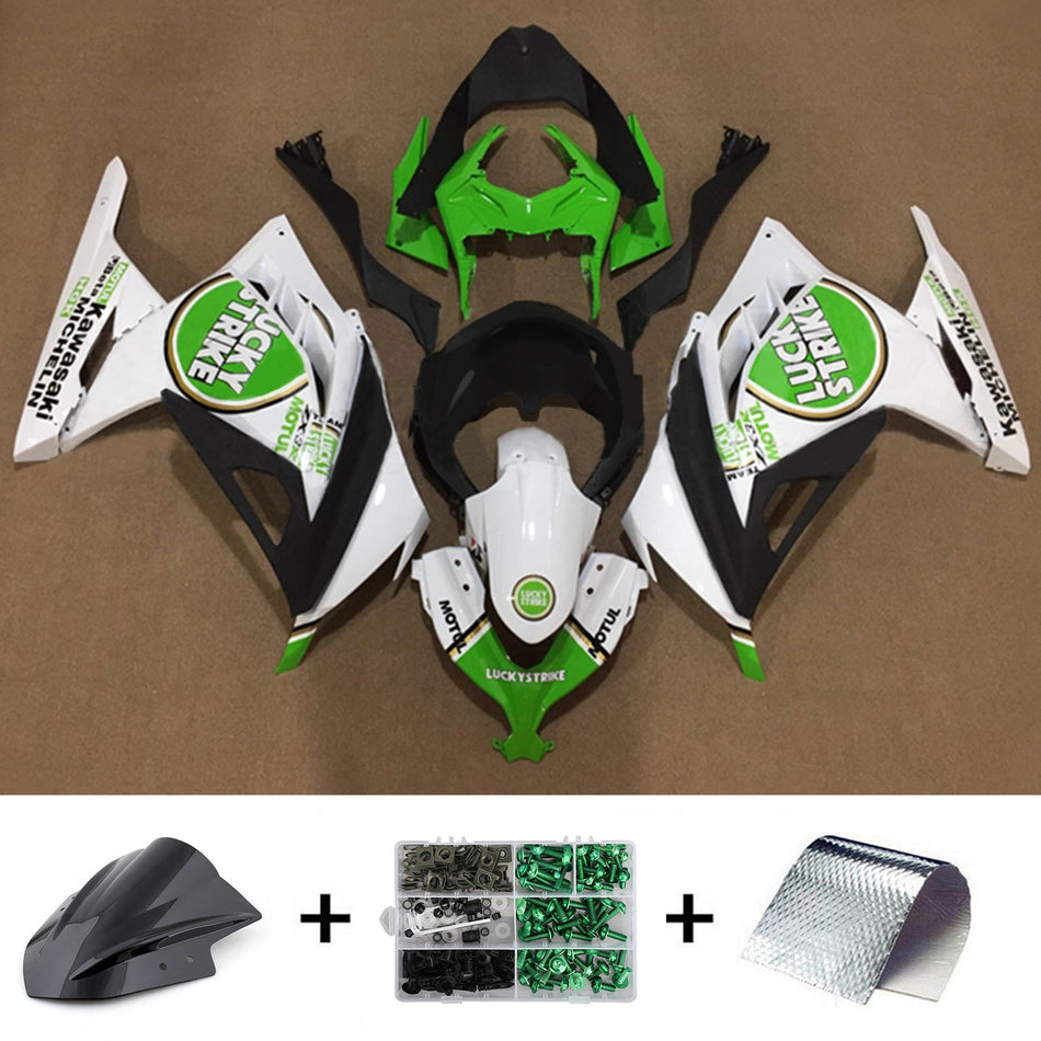 インジェクションフェアリングキット ボディワーク プラスチック ABS カワサキ EX300 Ninja300 2013-2024 に適合