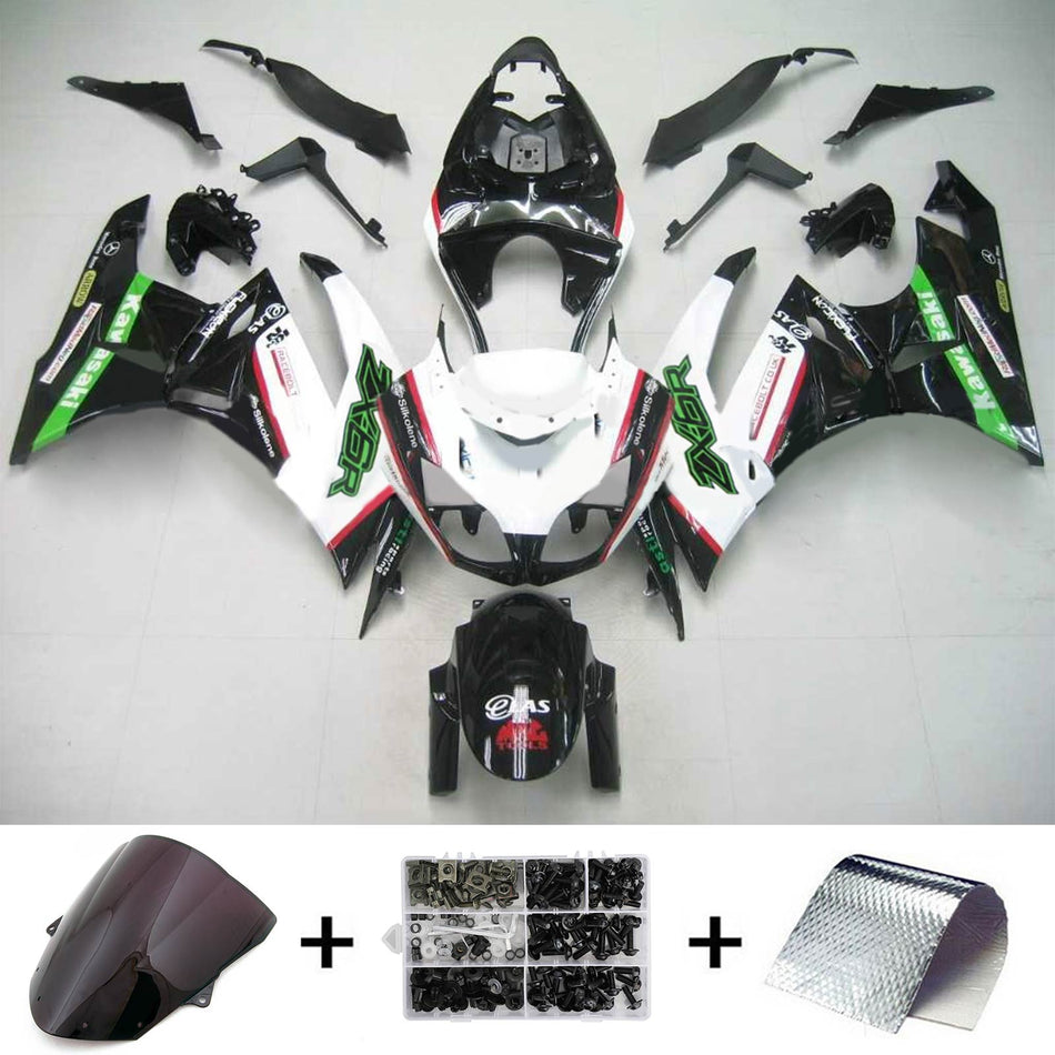 2009-2012 カワサキ ZX6R 636 Amotopart インジェクションフェアリングキット ボディワーク プラスチック ABS #110