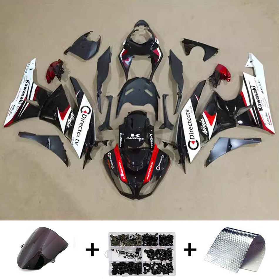 インジェクションフェアリングキット ボディワーク プラスチック ABS カワサキ ZX6R 636 2009-2012 に適合
