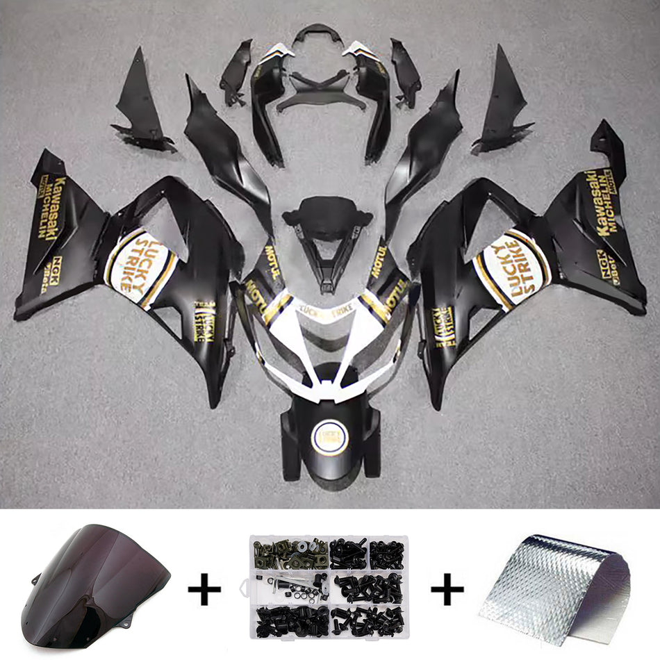 インジェクションフェアリングキット ボディワーク プラスチック ABS カワサキ ZX6R 636 2013-2018 に適合