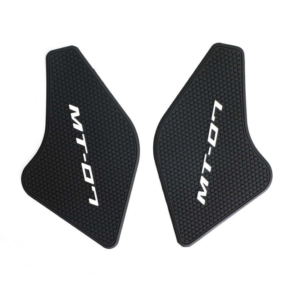 サイドグリップタンクパッド ブラック ヤマハ MT-07 MT07 2021 - 2022 2ピースキット ジェネリック