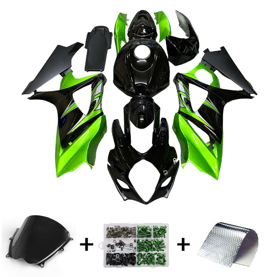スズキ GSXR1000 2007-2008 K7 用 インジェクションフェアリングキット ボディワーク プラスチック ABS