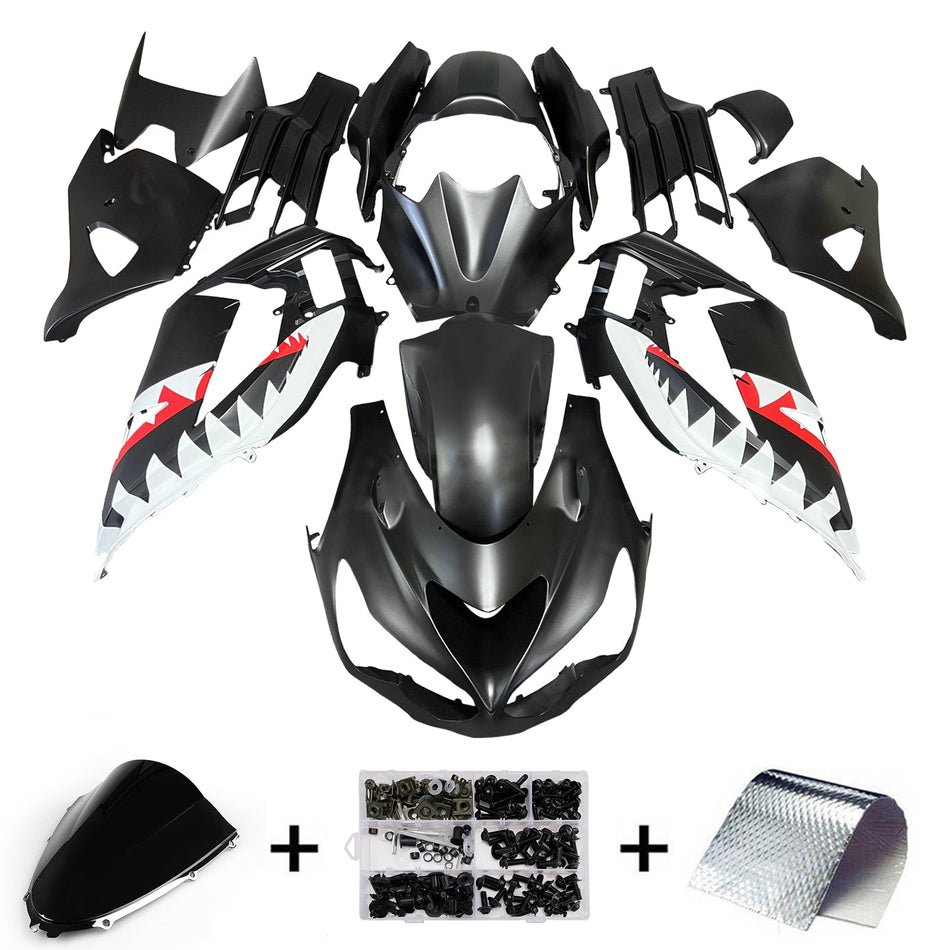 インジェクションフェアリングキット ボディワーク Kawasaki ZX14R ZZR1400 2012-2025 に適合