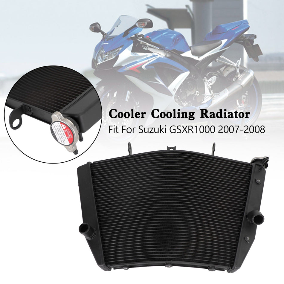 2007-2008 スズキ GSXR1000 GSX-R 1000 K7 アルミラジエータークーラー 冷却
