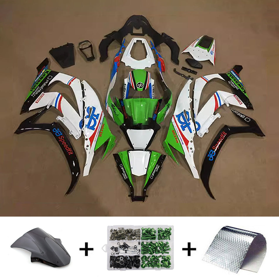 インジェクションフェアリングキット ボディワーク プラスチック ABS カワサキ ZX10R 2011-2015 に適合