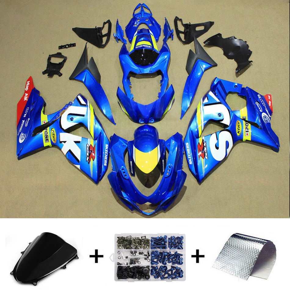 スズキ GSXR1000 2009-2016 K9用 インジェクションフェアリングキット ボディワーク プラスチック ABS