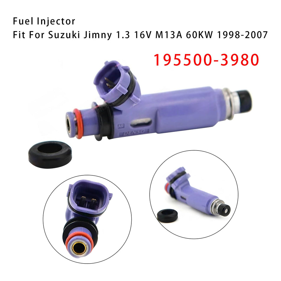 1998-2007 スズキ ジムニー 1.3 16V M13A 燃料インジェクター 1個 195500-3980