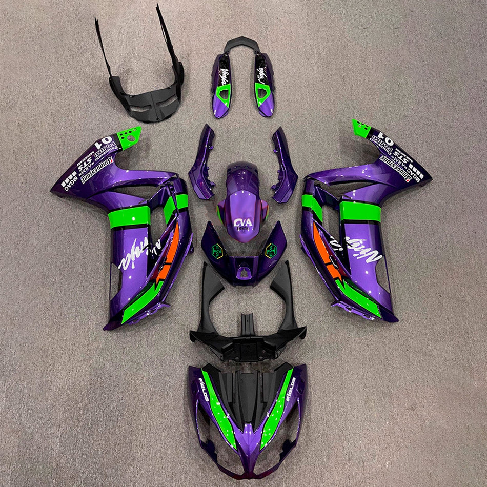 インジェクションフェアリングキット ボディワーク プラスチック ABS カワサキ ER-6F Ninja650 2012-2016 に適合