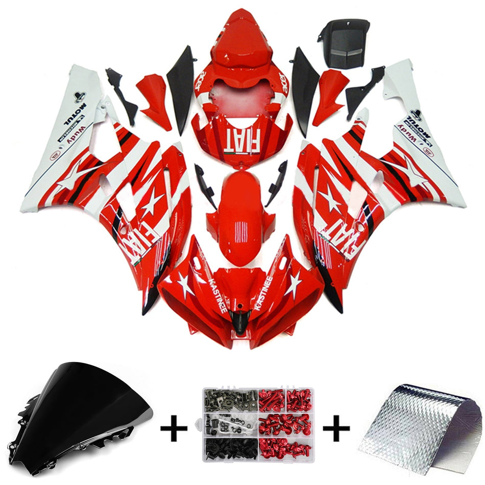 2006-2007 ヤマハ YZF 600 R6 フェアリングキット ボディワーク プラスチック ABS
