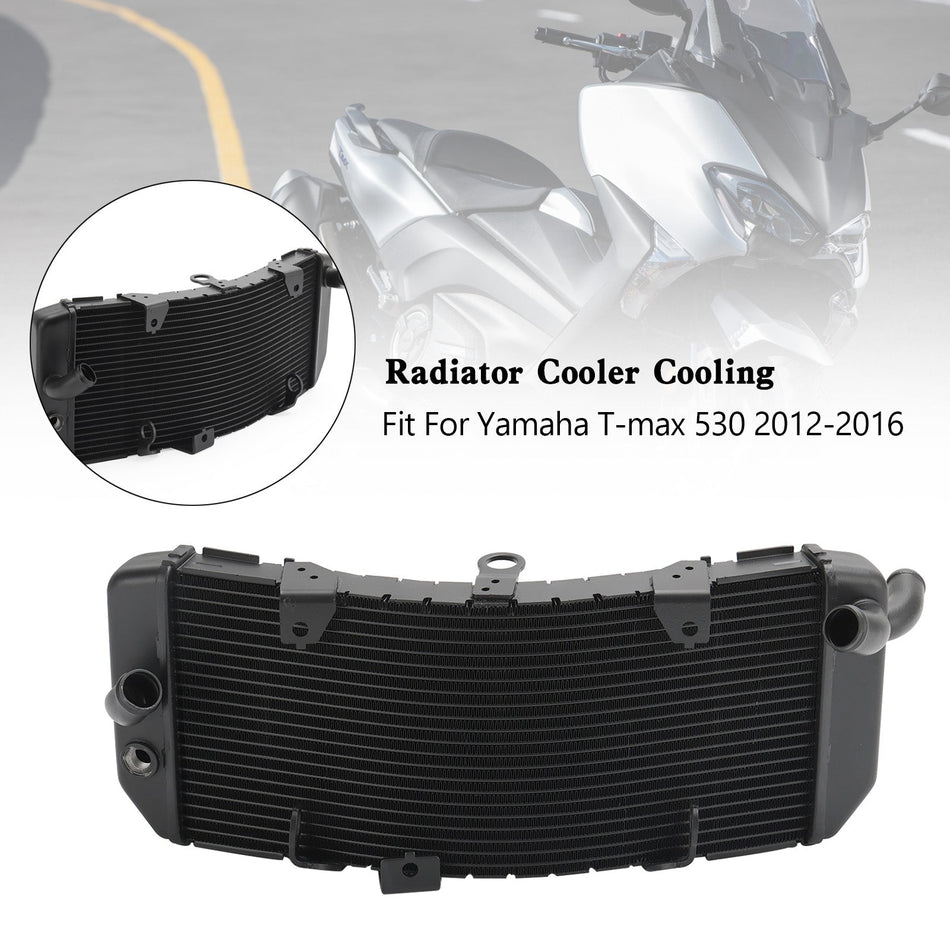 ヤマハ TMAX530 T-max 530 2012-2016 アルミラジエーター冷却クーラー Fedex Express