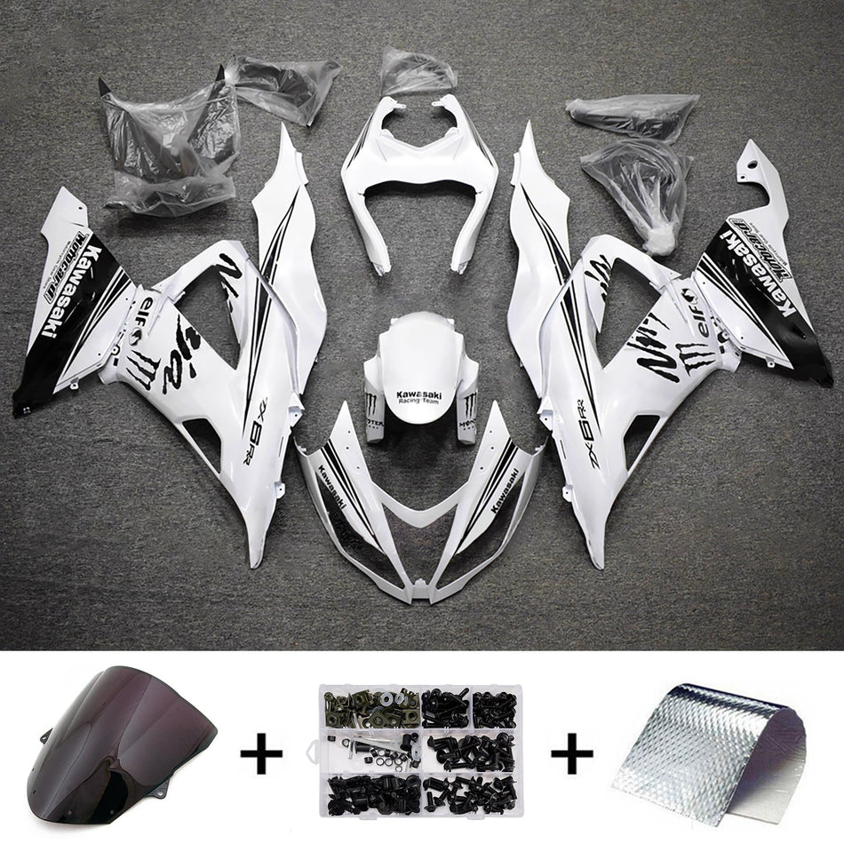 インジェクションフェアリングキット ボディワーク プラスチック ABS カワサキ ZX6R 636 2013-2018 に適合