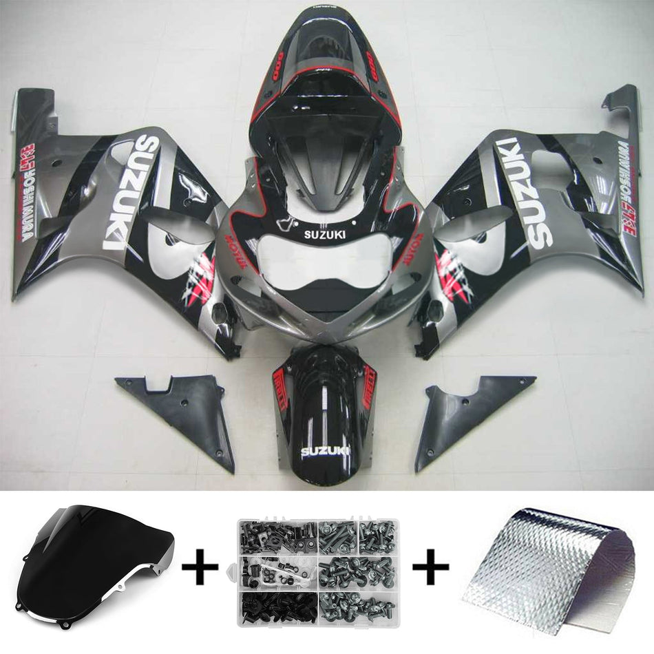 2001-2003 スズキ GSXR600 K1 インジェクションフェアリングキット ボディワーク プラスチック ABS #109 Amotopart