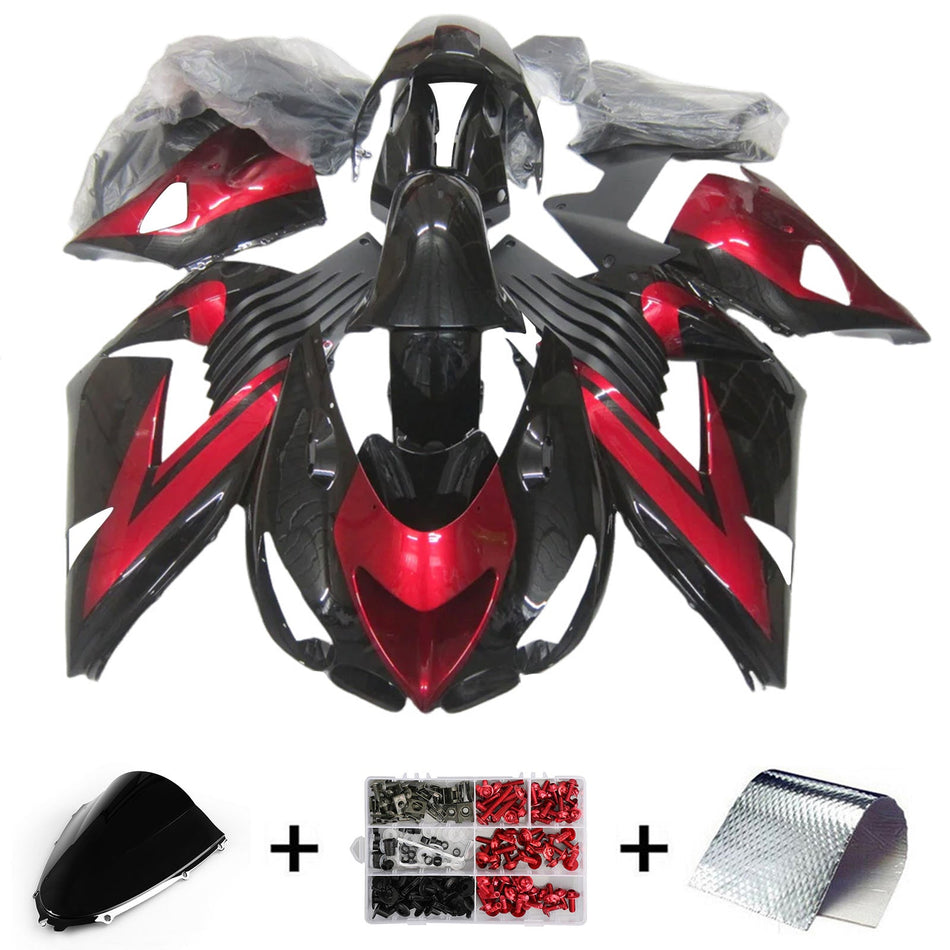 2006-2011 カワサキ ZX14R ZZR1400 インジェクションフェアリングキット ボディワーク